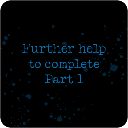 Further help to complete part 1