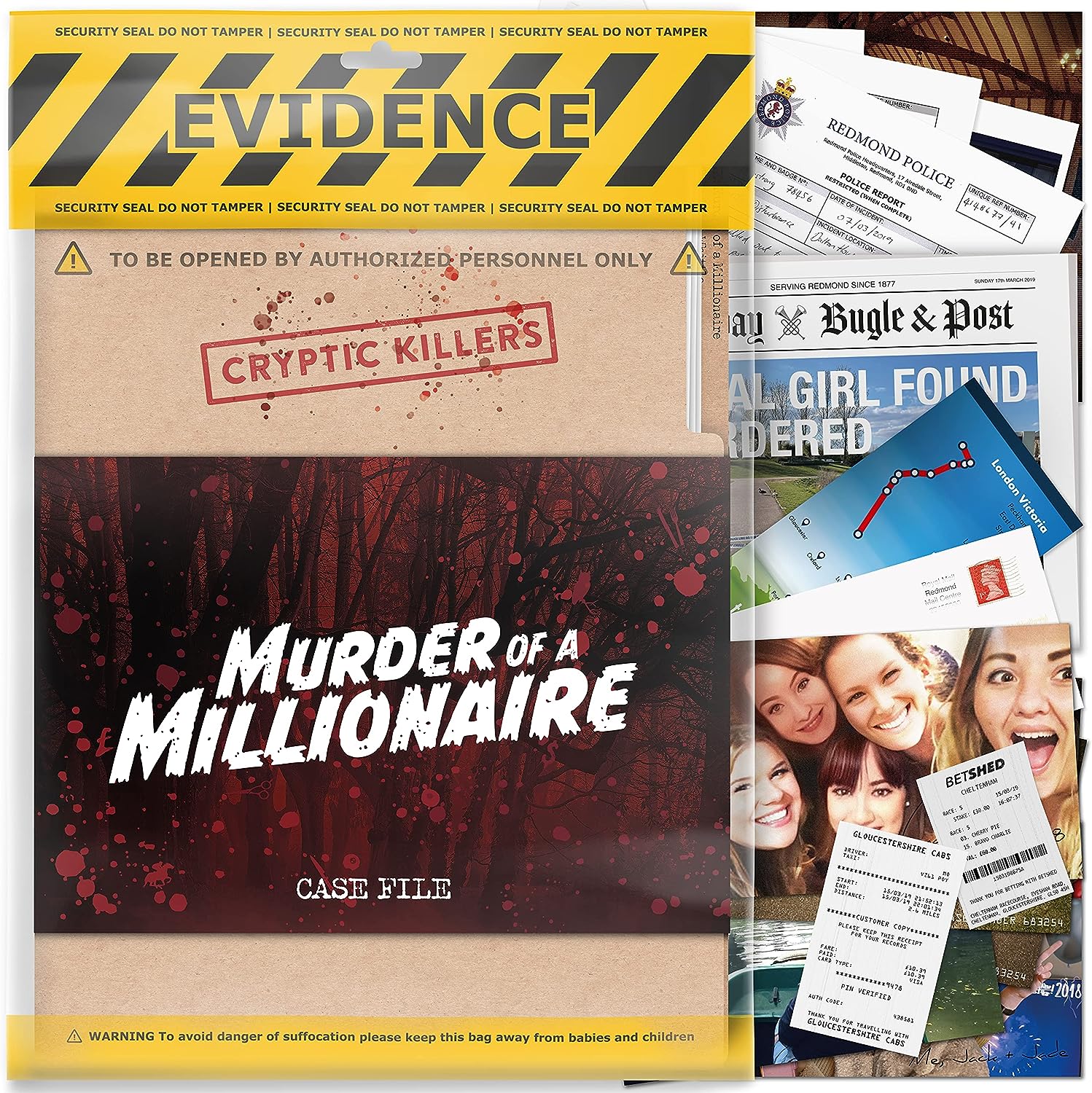 Murder of a Millionaire Case File Game